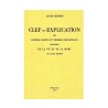 Clef ou explication de divers points et termes principaux