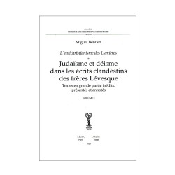 Judaïsme et déisme dans les écrits clandestins des frères Lévesque