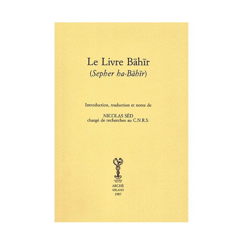 Le Livre Bâhir - Sepher ha-Bāhīr